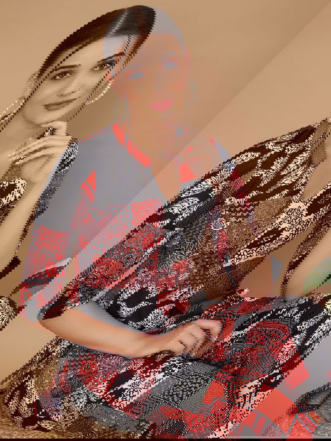 Youthnic - Poly Rayon Geomatric Print Coords set