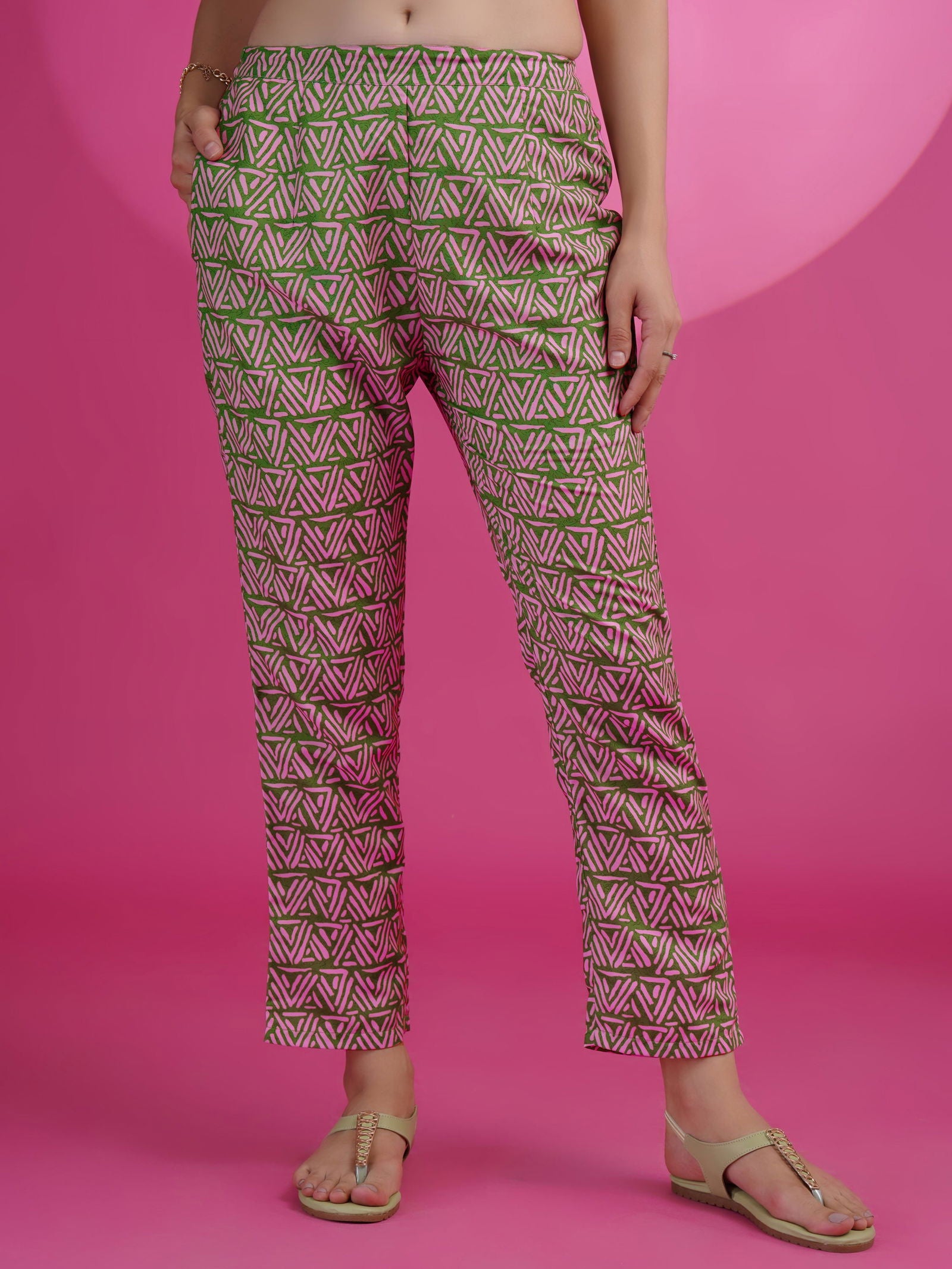 Youthnic - Rayon Digital Print A-line Sleeveless Co-ords Set