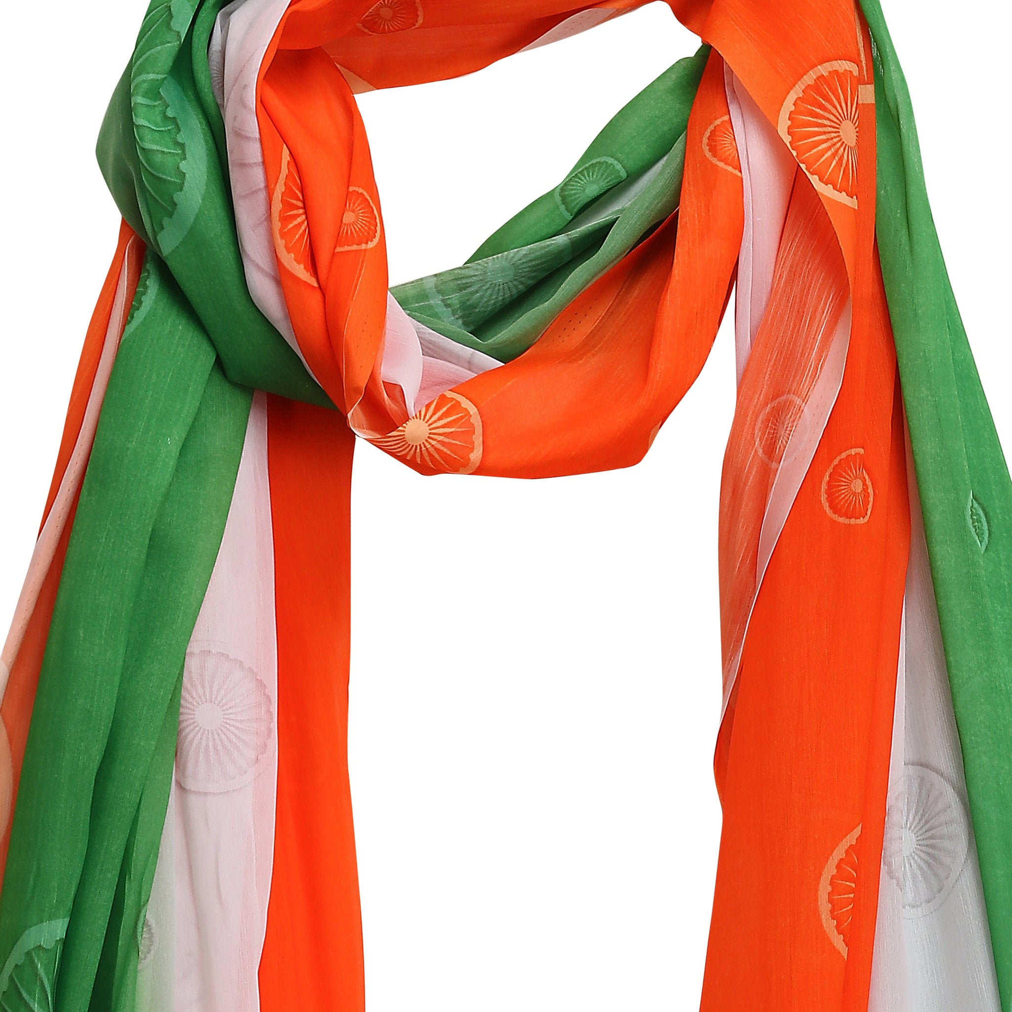 Chiffon Printed Tricolor Dupatta