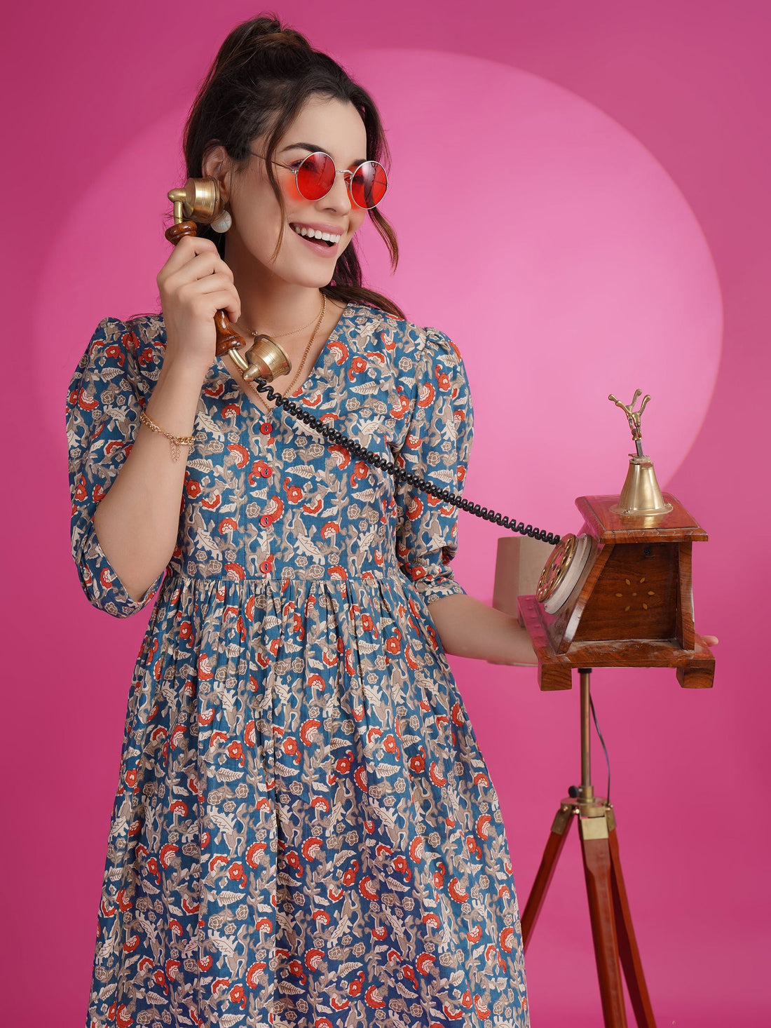 Youthnic - Pure Cotton Printed Anarkali Kurta For Women