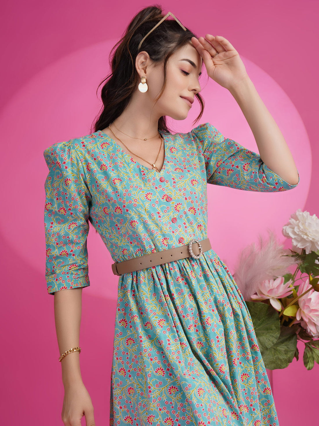 Youthnic - Pure Cotton Printed Anarkali Kurta For Women